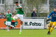 Publikumsliebling Atila, hier gegen La Chaux-de-Fonds 2017, kehrt diesen Sommer zum SC Brühl zurück (Bild: PD/Kurt Frischknecht - 15. April 2017)