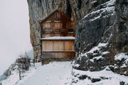 Noch sind die Türen des «Aescher» geschlossen – im Mai öffnet die Bergbeiz wieder. (Archivbild: Keystone)