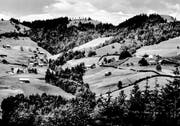 Um 1940: Höhenschwil und Egg mit dem Gasthaus Bergli. (Bild: Archiv Hans Naef)