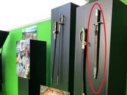 Das Landsgemeinde-Bajonett (rot) wurde geklaut. (Bild: Kapo AG)