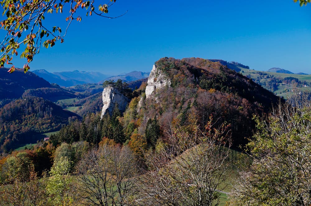 Blick zum Ankenballen. (Bild: Marianne Schmid (Belchen, 22. Oktober 2018)