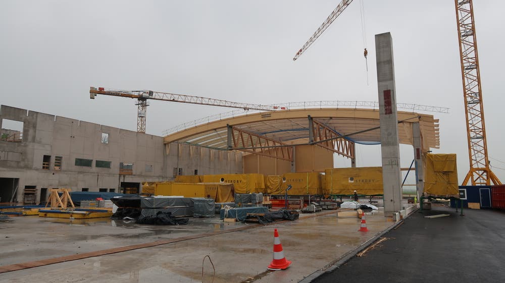 Holzbau-Dachkonstruktion im Sektor 1 am 31. August 2018. (Bild: PD)