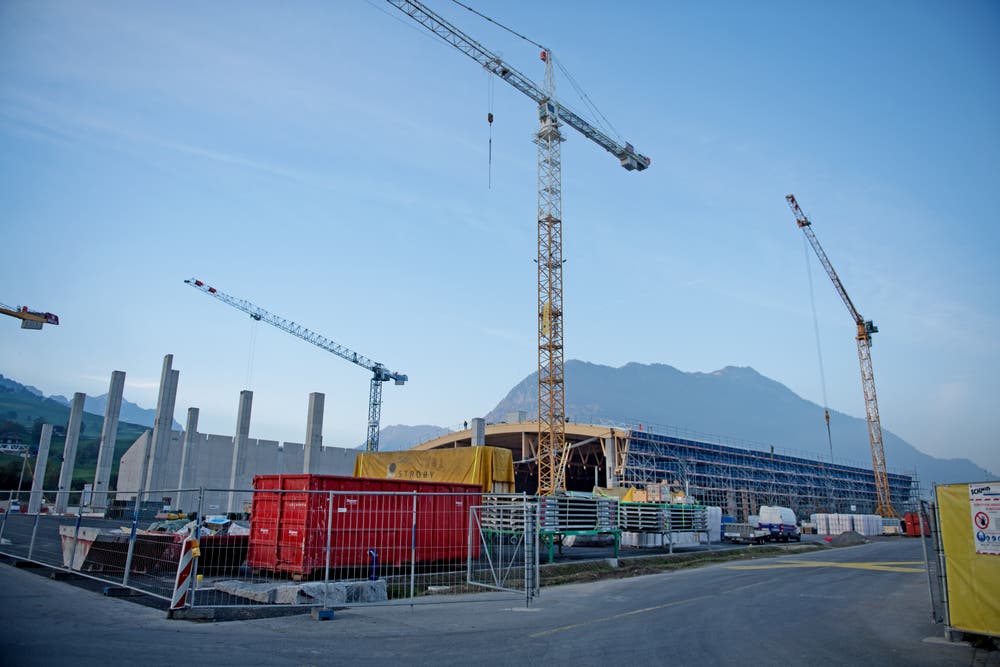 Stand der Arbeiten am 23. Oktober 2018. (Bild: Corinne Glanzmann)