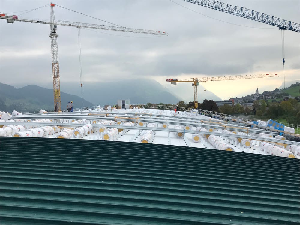 Dachmontage am 9. Oktober 2018. (Bild: PD)