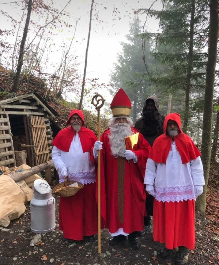 Schön wars beim Samichlaus im Wald. Bild: Robert Lussi (Stans, 30. November 2018))