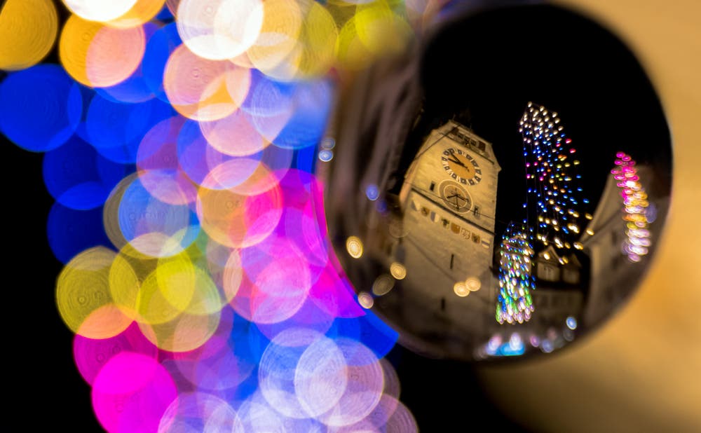 Weihnachtlicher Zytturm (Bild: Daniel Hegglin (Zug, 13. Dezember 2018))