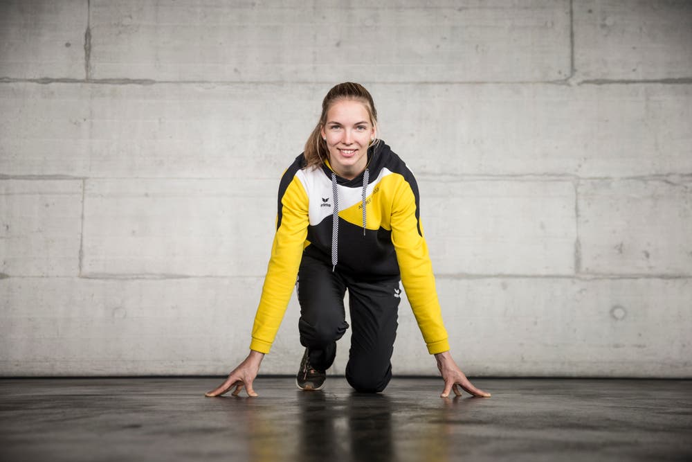 Géraldine Ruckstuhl absolviert in Magglingen die Spitzensport-Rekrutenschule. Bild: Manuela Jans-Koch, 1. Februar 2018
