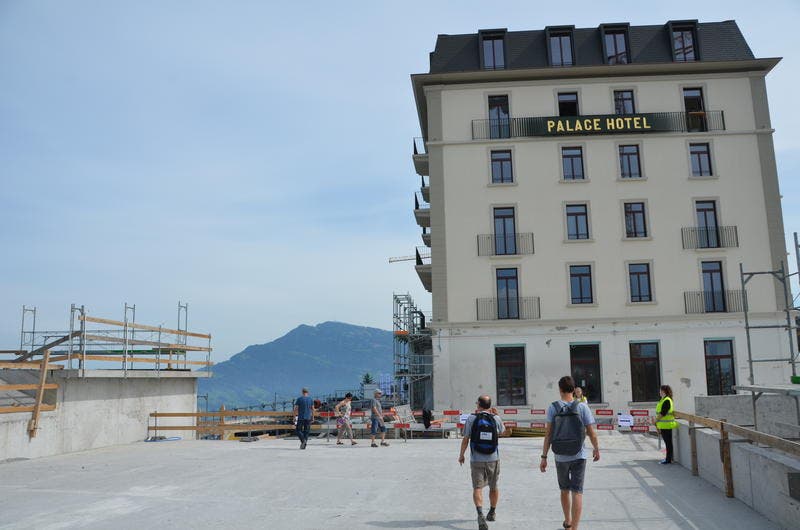 Das äussere Erscheinungsbild des Palace Hotels. (Bild: Martin Uebelhart / Neue NZ)