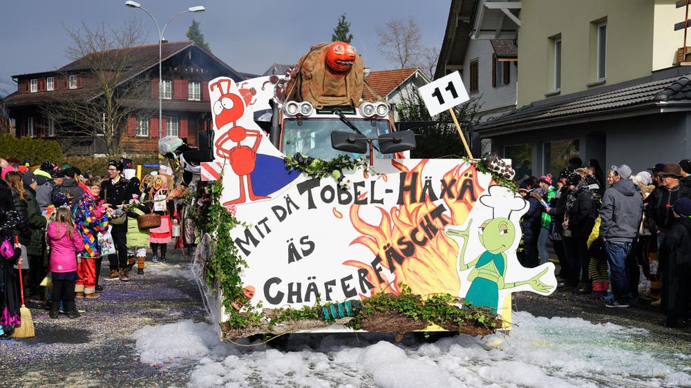 Die Melchaatobelhexen (Bild: Romano Cuonz (Giswil, 11. Februar 2018))