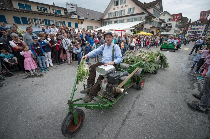 Die Freunde alter Landmaschinen Entlebuch zeigen ihre Gefährte. (Bild: Pius Amrein / Neue LZ)