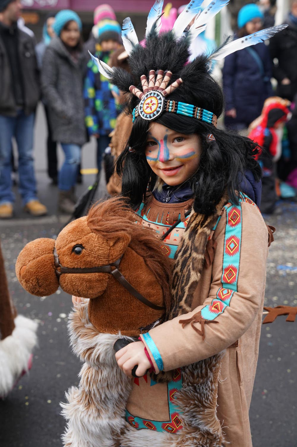 Indianerkinder noch und noch (Bild: Romano Cuonz (Giswil, 11. Februar 2018))