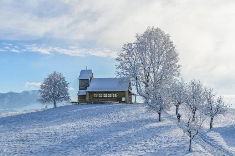 Platz 20 – 422 Gefällt mir: Winterwunderland auf dem Michaelskreuz. (Bild: Leser Roland Bucheli)