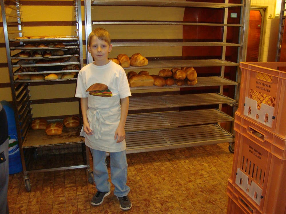 Das frühe aufstehen hat sich gelohnt! Es gefiel mir sehr in der Bäckerei Berwert. Herzlichen Dank dem Team in Wilen! Fabian (Bild: Der Bäcker)