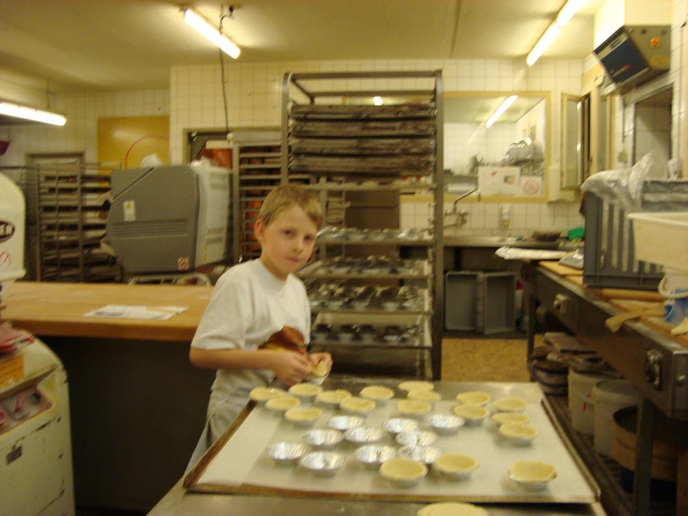 Das frühe aufstehen hat sich gelohnt! Es gefiel mir sehr in der Bäckerei Berwert. Herzlichen Dank dem Team in Wilen! Fabian (Bild: Der Bäcker)