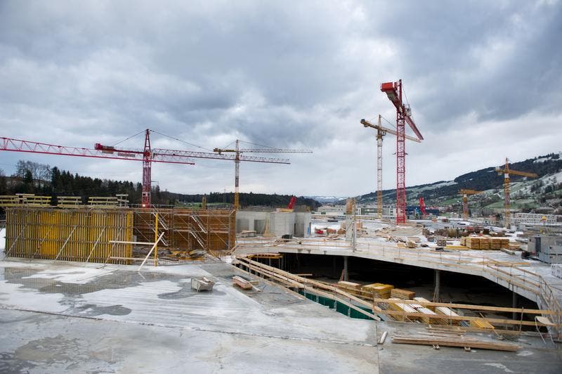Im Bild: Das Dachgeschoss am 15. Januar 2016. (Bild: Corinne Glanzmann / Neue LZ)