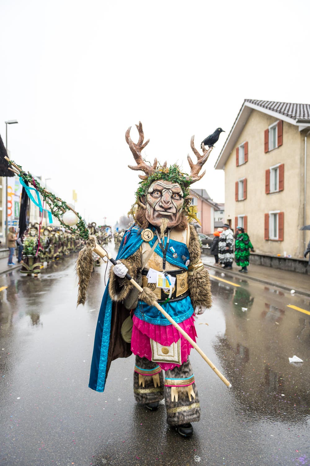 Leuechotzeler mit dem Motto «Cernunnos». (Bild: Roger Grütter (Littau, 11. Februar 2018))