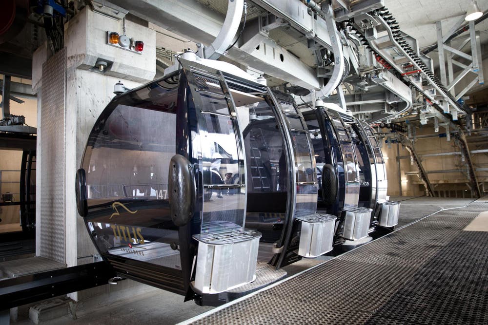 Mittelstation Trübsee der neuen Gondelbahn (Bild: Manuela Jans-Koch (Neue LZ))