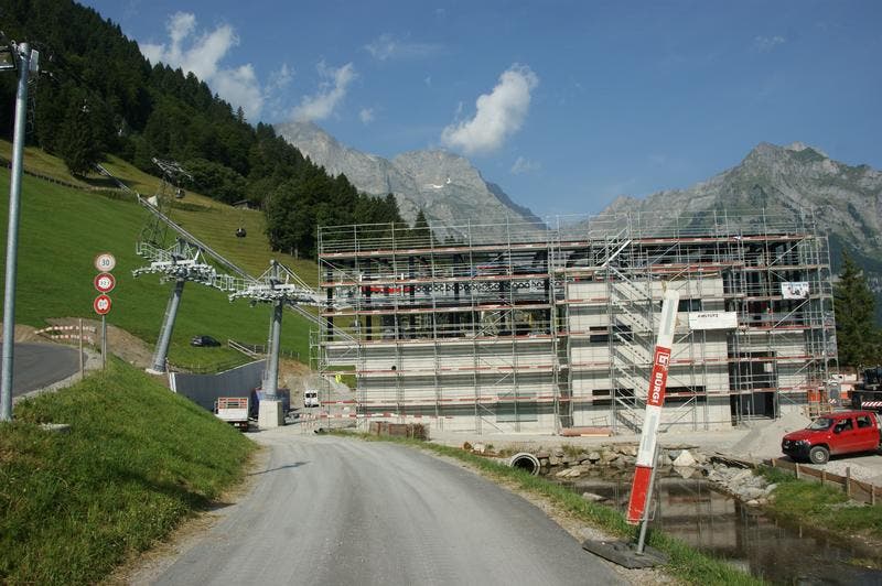 Die Betonarbeiten sind bereits zu 90 Prozent fertig. (Bild: Philipp Unterschütz)