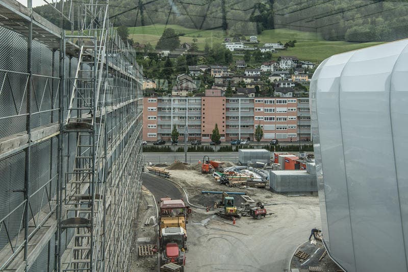 Zwischen den Fassaden gibt es noch einiges zu tun. (Bild: Nadia Schärli/LZ)