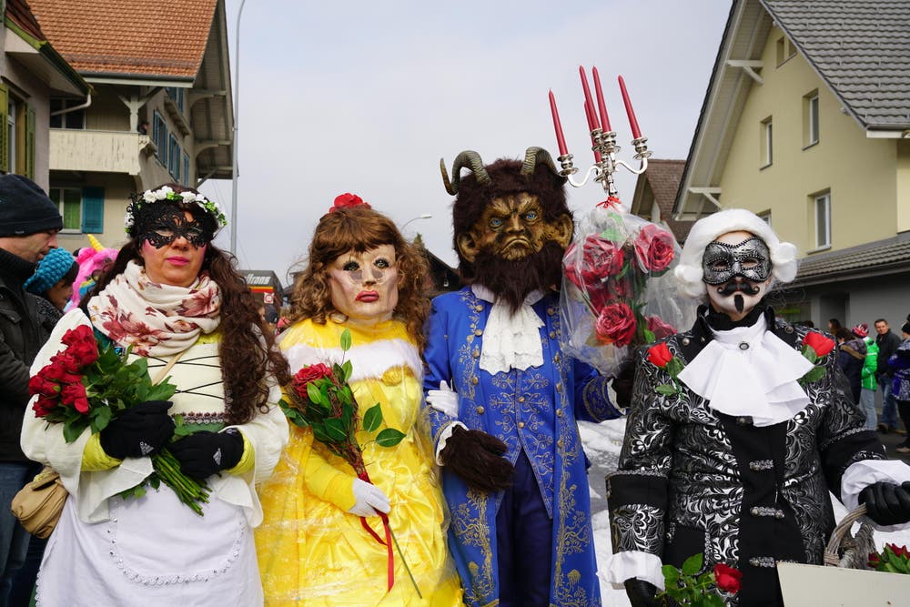 Die Melchaatobelhexen (Bild: Romano Cuonz (Giswil, 11. Februar 2018))