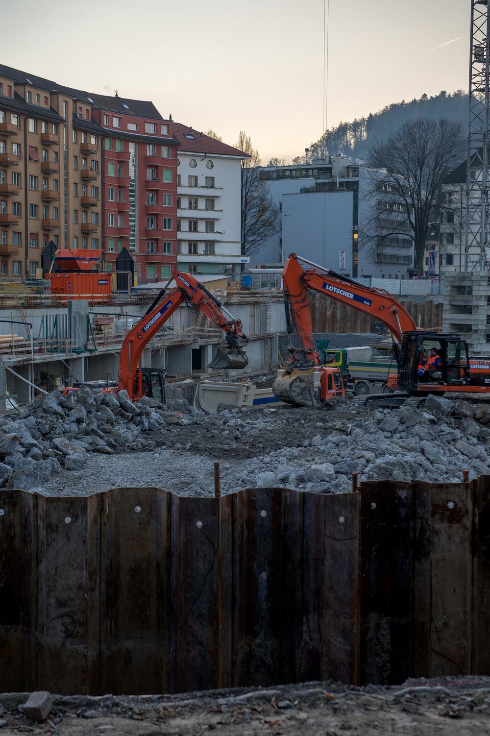 Die ersten Wohnungen sollen 2019 bezugsbereit sein. (Bild: Nadia Schärli (LZ))