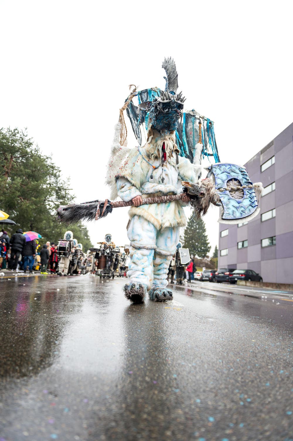 Chappelgnome mit dem Motto «Der weisse Wanderer». (Bild: Roger Grütter (Littau, 11. Februar 2018))