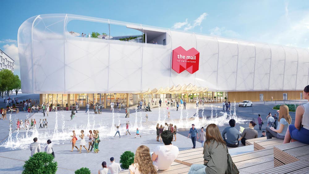 140 Geschäfte sind in der Mall of Switzerland in Ebikon geplant. (Bild: PD)