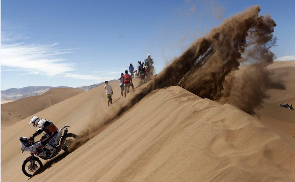 Ondrej Klyciv beim Dakar-Rally in Chile (7. Januar). (Bild: EPA / Felipe Trueba)