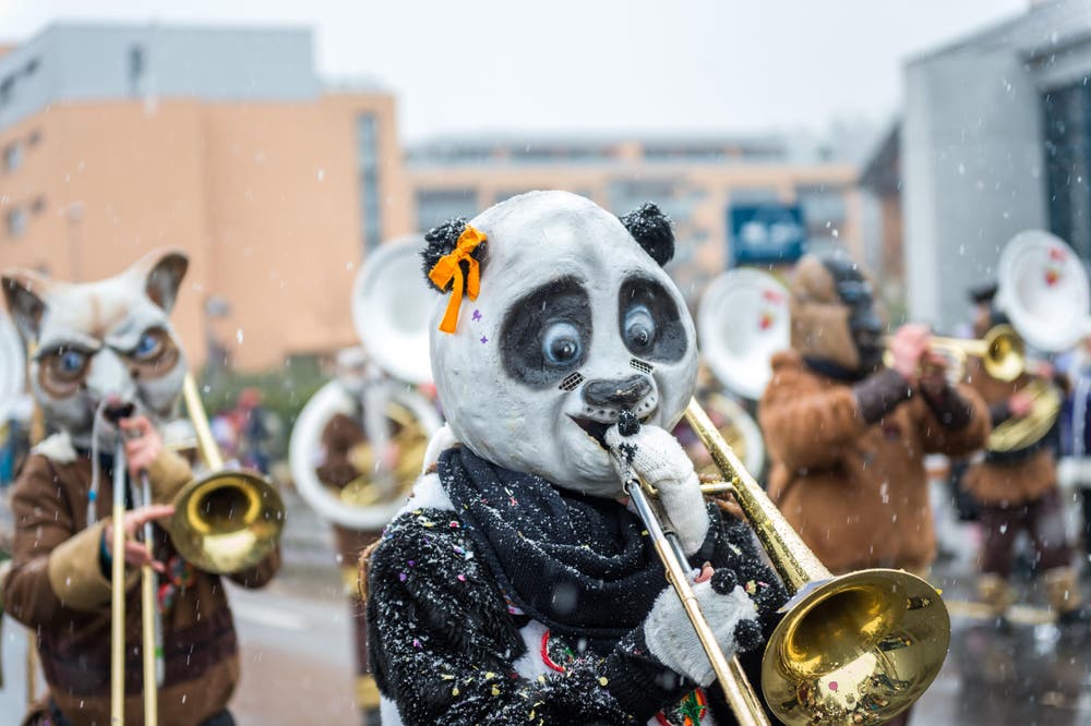 Gögguschränzer Littau mit dem Motto «Kung Fu Panda». (Bild: Roger Grütter (Littau, 11. Februar 2018))