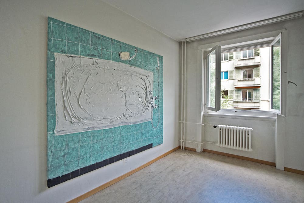 Auf dem Bild zu sehen ist die Wohnung mit Werken Paul Lipp. (Bild: Pius Amrein / Neue LZ)