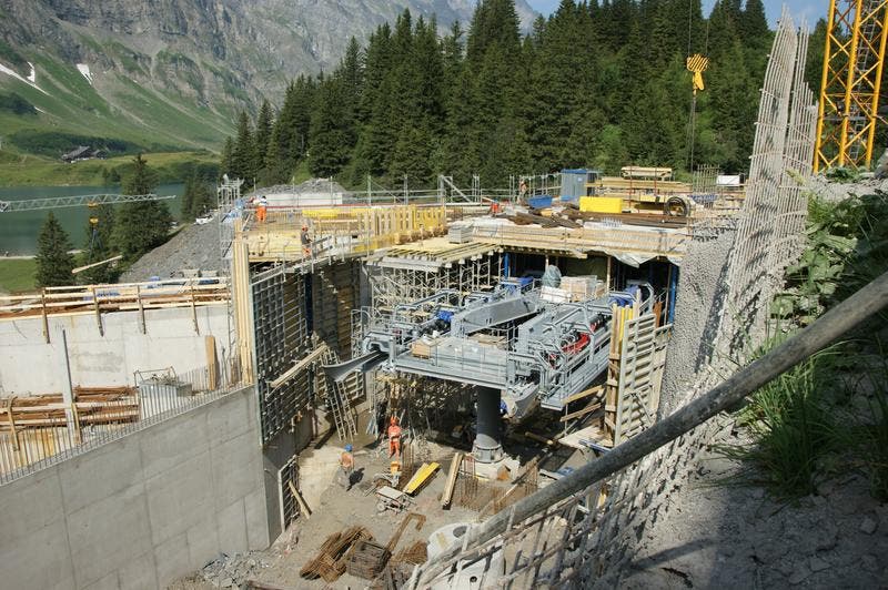 Die neue Mittelstation Trübsee. (Bild: Philipp Unterschütz)