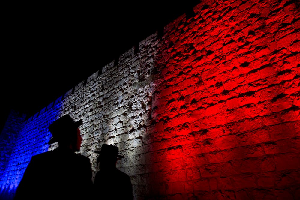 Eine Mauer im alten Jerusalem. (Bild: AP/Ariel Schalit)
