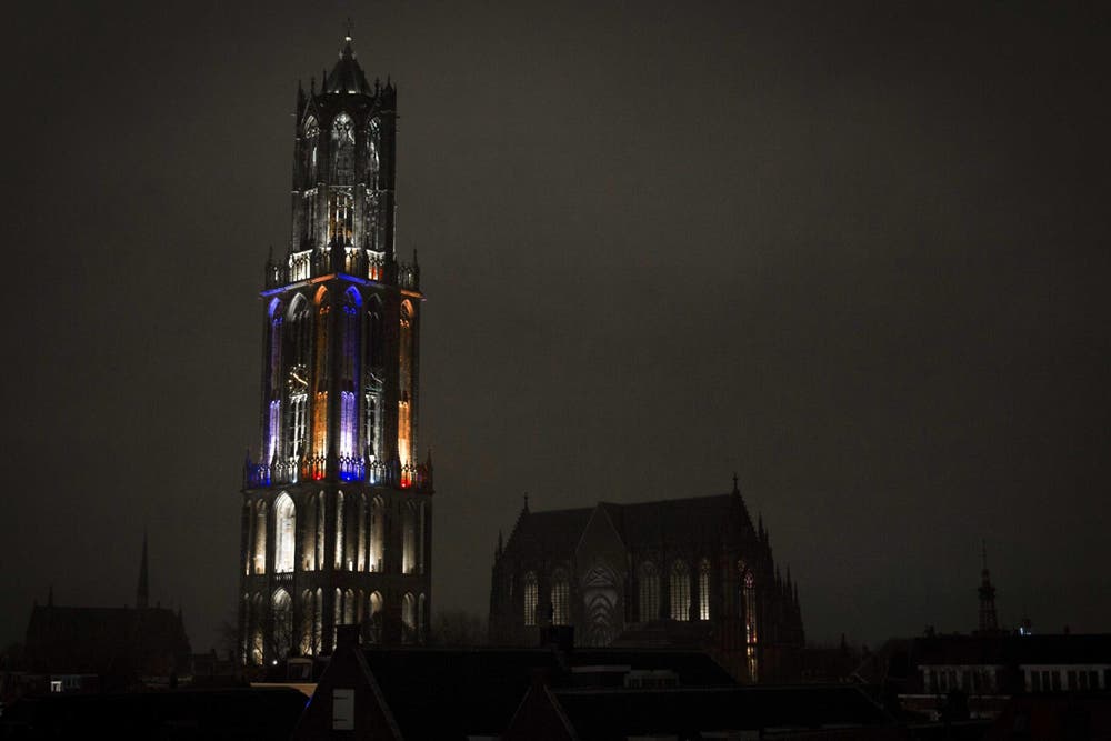 Der Turm des Doms von Utrecht. (Bild: EPA/Jeroen Jumelet)
