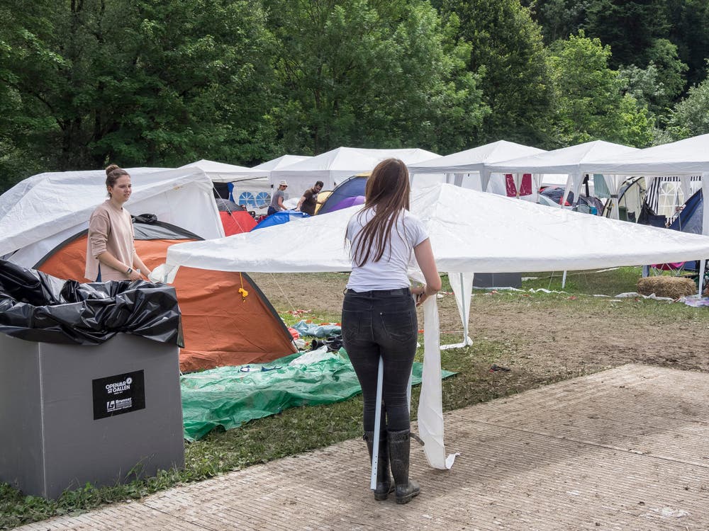 Open Air OpenAir St. Gallen 2017. Do 29. Juni bis SO 2. Juli 2017. Bilder vom Samstagg auf dem Festivalgelände. (Bild: Hanspeter Schiess)