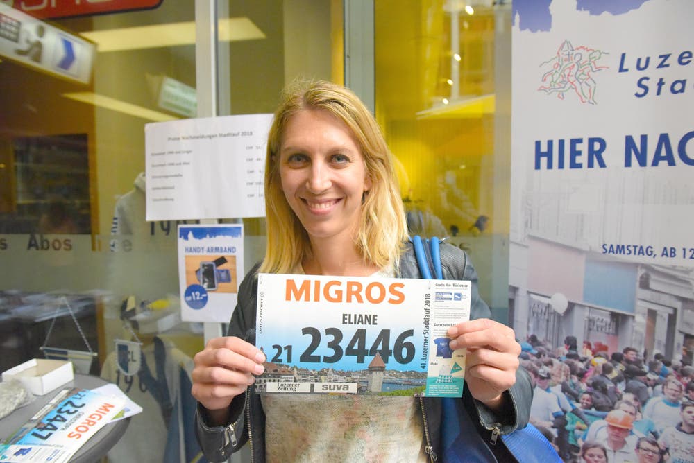 Eliane Keller, Stadt Luzern, Startnummer 23 446, zum 41. Stadtlauf: «Der Stadtlauf geniesst bei uns in der Firma eine grosse Tradition und ist eine gute Sache für die Teambildung. Dieses Datum wird in unserer Agenda immer rot angestrichen.» (Bild: LZ)