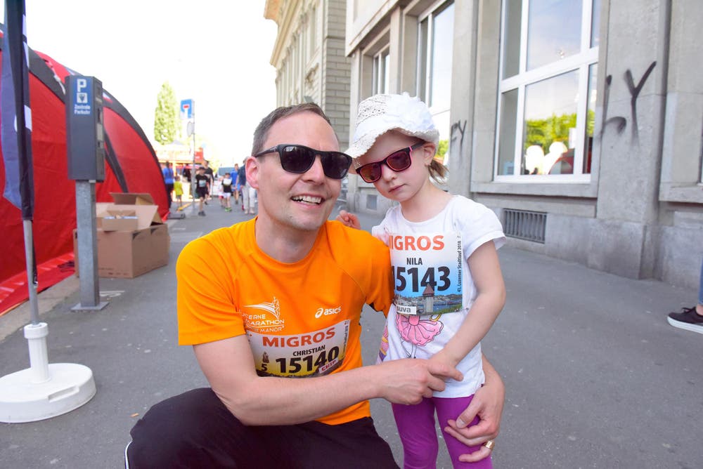 Christian Vogel mit Nila, Ruswil Startnummer 15 140,zum 41. Stadtlauf: «Wir sind top vorbereitet. Es kann losgehen.» (Bild: LZ)