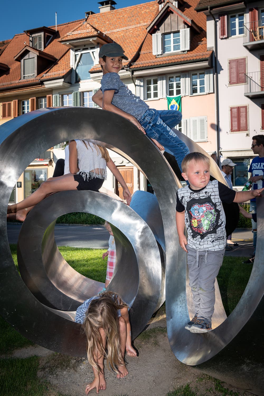 Der "Chringel" verleitet immer wieder zum Spielen (Bild: Christian H. Hildebrand, 23. Juni 2018).