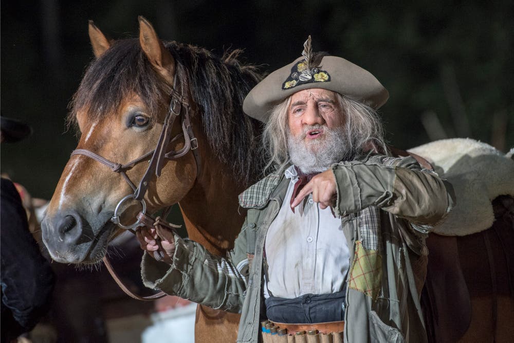 Der Schauspieler David Matthäus Zurbuchen als Sam Hawkens (Bild: Urs Flüeler / Keystone (Engelberg, 4. Juli 2018))