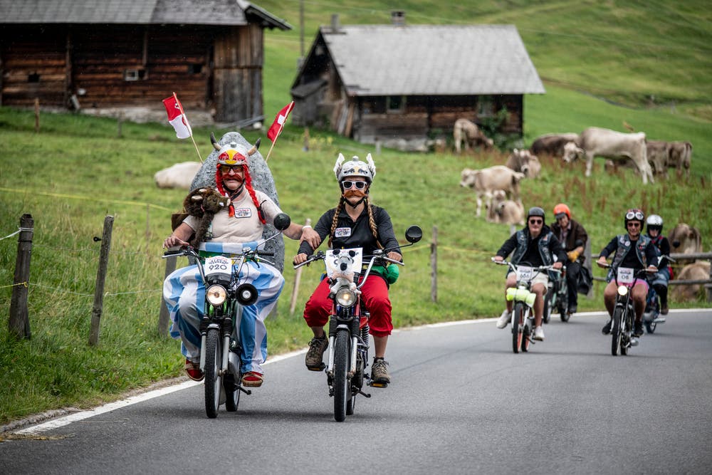 Unzertrennlich: Auch Asterix und Obelix waren auf Achse.