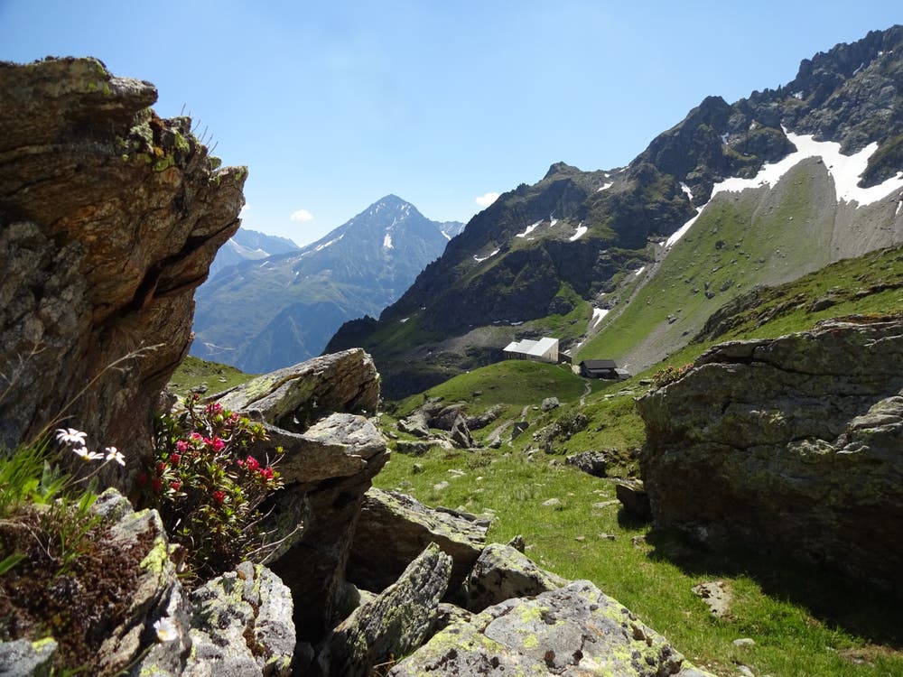 Blick vom Obersee Richtung Leutschachhütte. (Bild: Hans Truttmann, 18. Juli 2018)