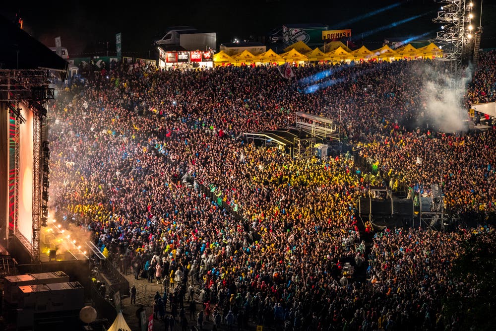 Impressionen vom Konzert der Toten Hosen auf der Luzerner Allmend. (Bild: Philipp Schmidli (Luzern, 25. August 2018))