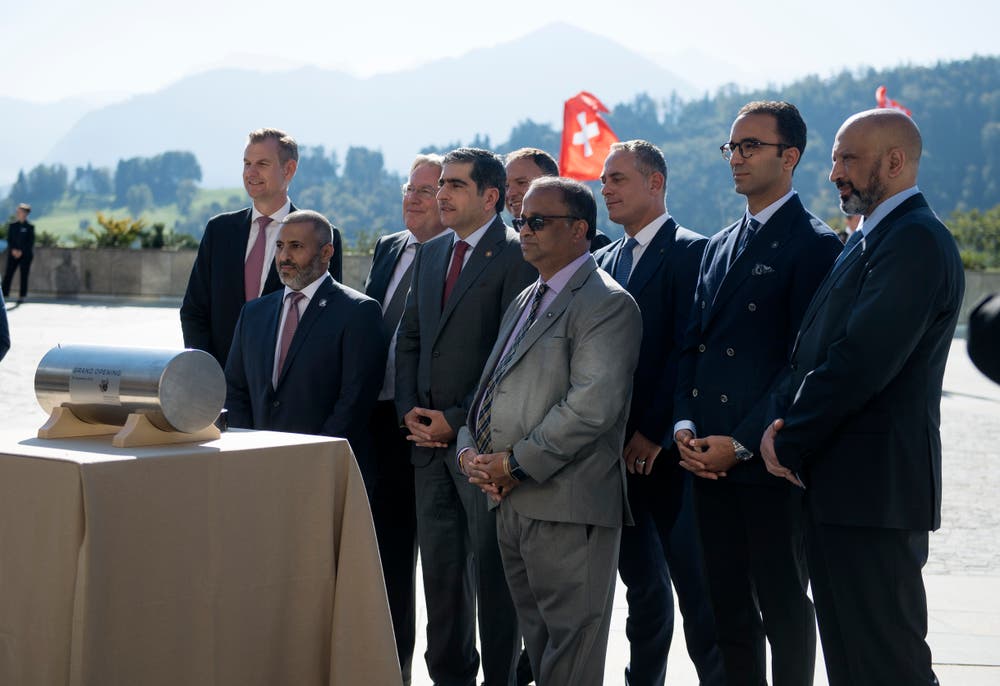 Die Delegation aus KarGrand Opening des Bürgenstock Hotels & Resort Lake Lucerne am 28. September 2018. Corinne Glanzmann (Bürgenstock, 28. Sepember 2018)