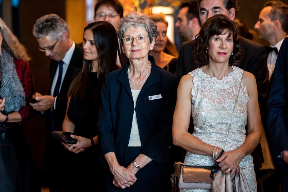 Verena Briner, medizinische Direktorin im neuen Waldhotel, an der Eröffnungsparty. (Bild: Philipp Schmidli, 28. September 2018)