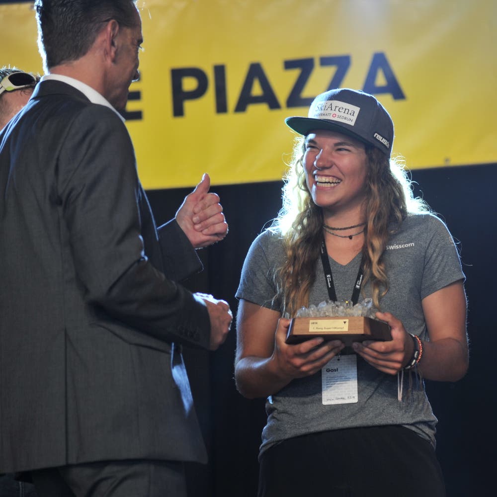 Die Skirennfahrerin Leonie Zopp gewann den Superzehnkampf. (Bild: Urs Hanhart, Altdorf, 9. September 2018)