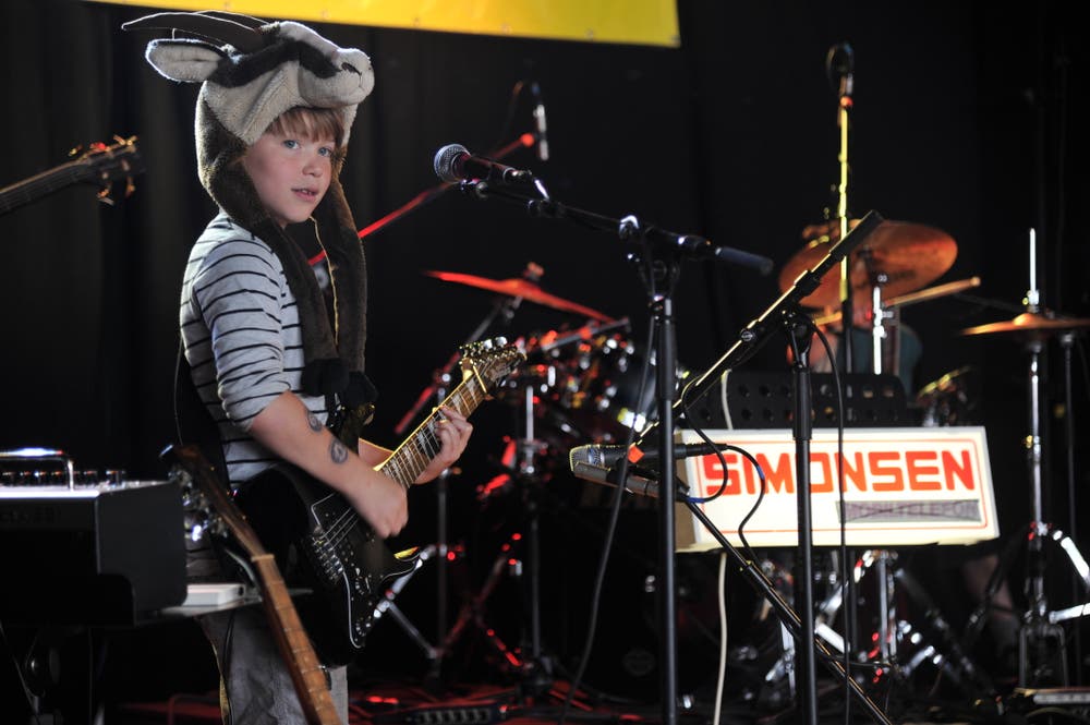 De Band Simonsen beim Soundcheck. (Bild: Urs Hanhart, Altdorf, 9. September 2018)