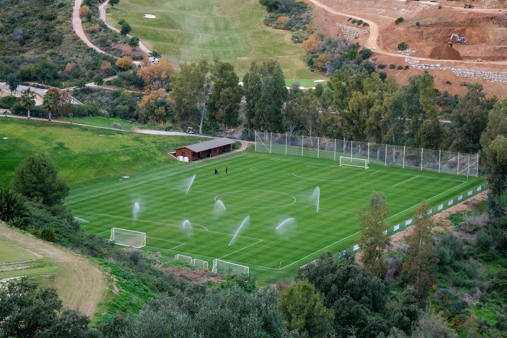 Blick auf das Trainingsgelände. (Bild: Martin Meienberger, 11. Januar 2019)