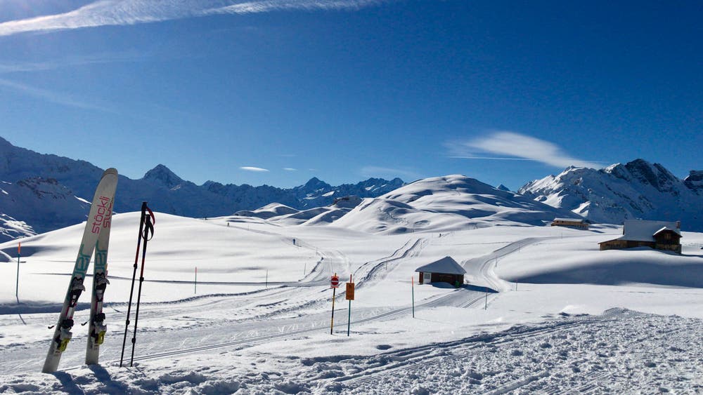 Aussicht in Richtung Hasliberg. (Bild: Caroline Pirskanen, Tannalp/Melchsee-Frutt 15. Januar 2019)