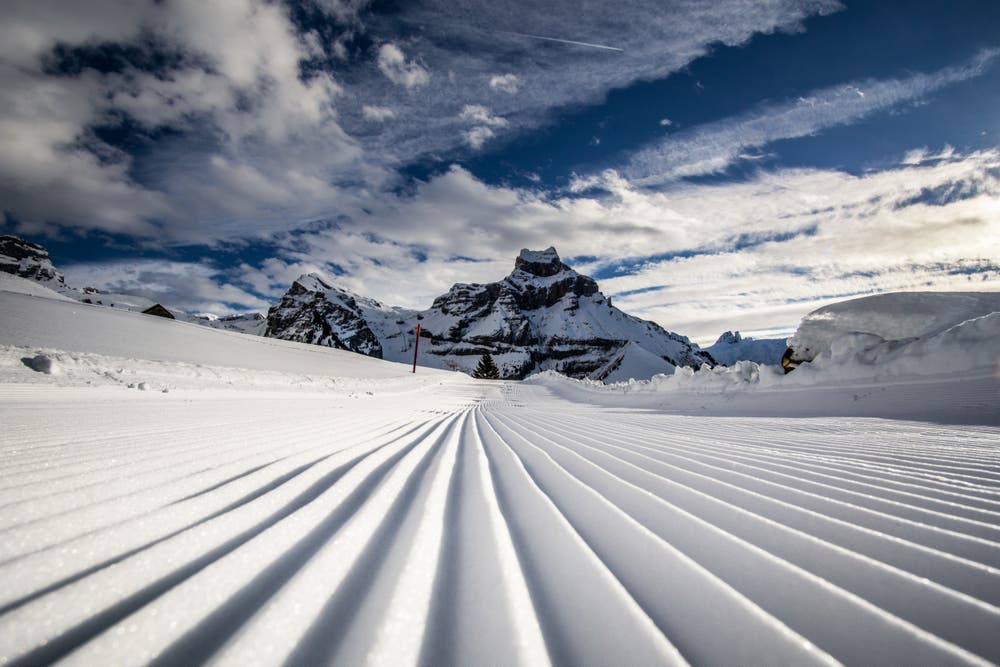 Perfekte Piste - die Skifahrer freuts! (Bild: Heidi Blum (Engelberg, 17. Januar 2019))