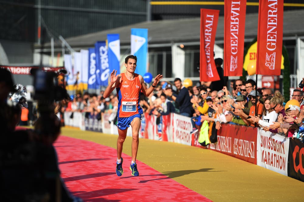 Zieleinlauf beim Verkehrshaus. (Bild: Corinne Glanzmann, Luzern, 27. Oktober 2019)