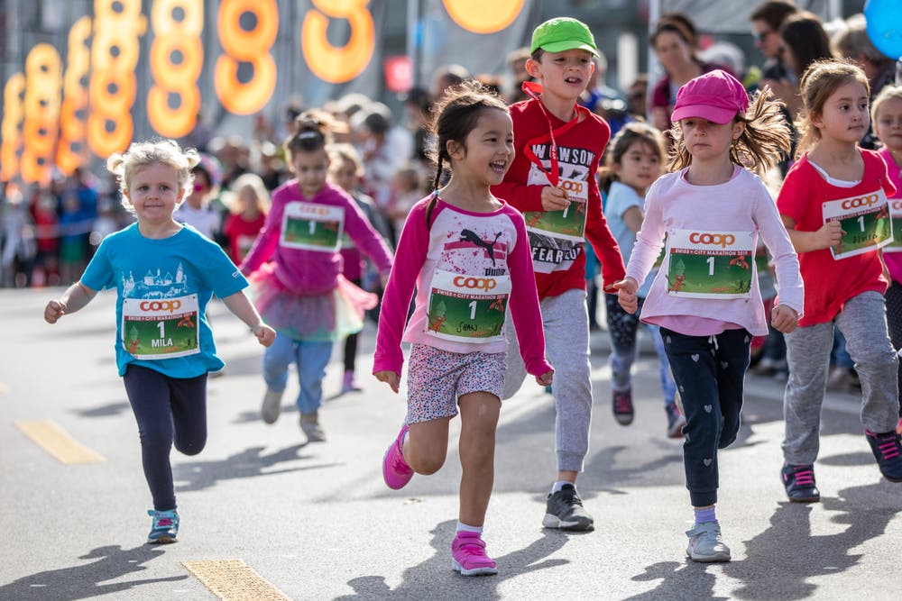 Der Spass steht beim Maratholino im Vordergrund. (Bild: Patrick Hürlimann, Luzern, 27. Oktober 2019)